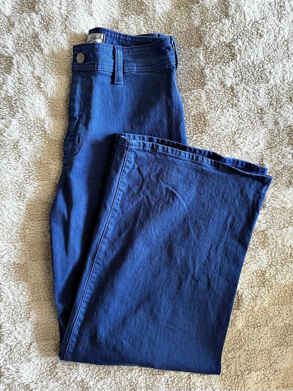 Universal Thread High-Rise Sailor Wide Leg Ankle Jeans Blue Size 2